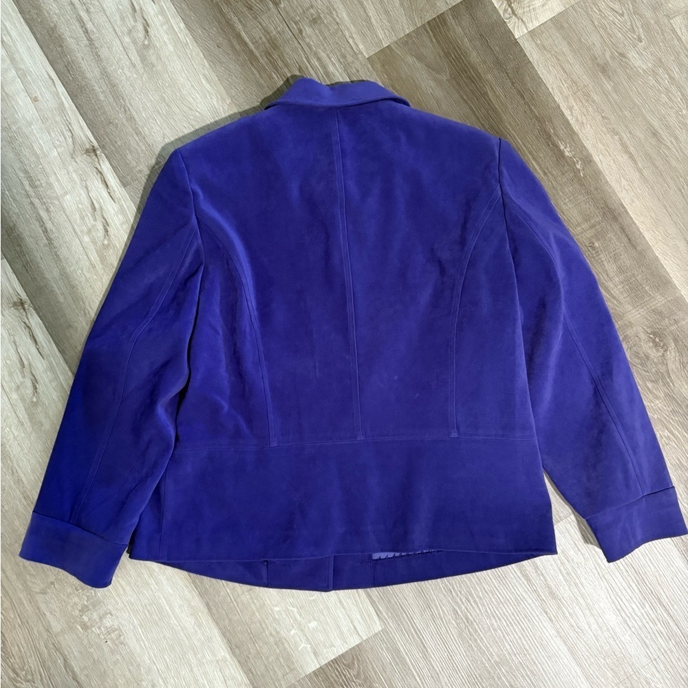 JM Collection Royal Blue Blazer - Picture 5 of 5